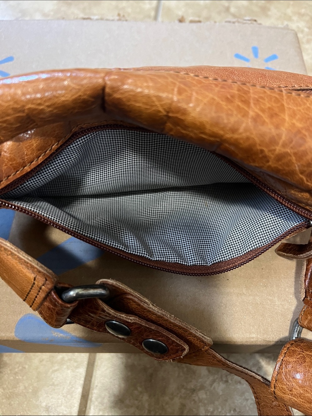 Spikes&Sparrow Brown Leather Belt Bag Men's/Unisex Crossbody Pouch - Picture 9 of 10